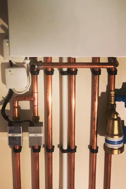 Central heating pipework in Yorkshire