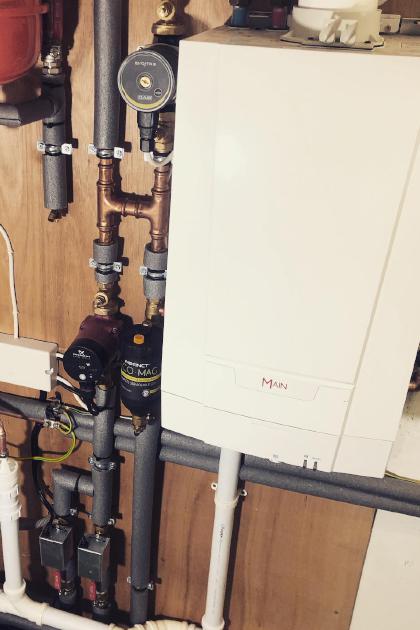 Boiler installation and pipework